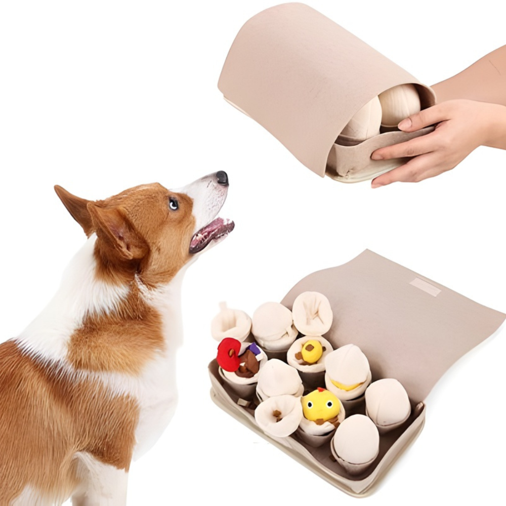 SniffNest Egg-Shaped Treat Hiding Puzzle Toy for Dogs