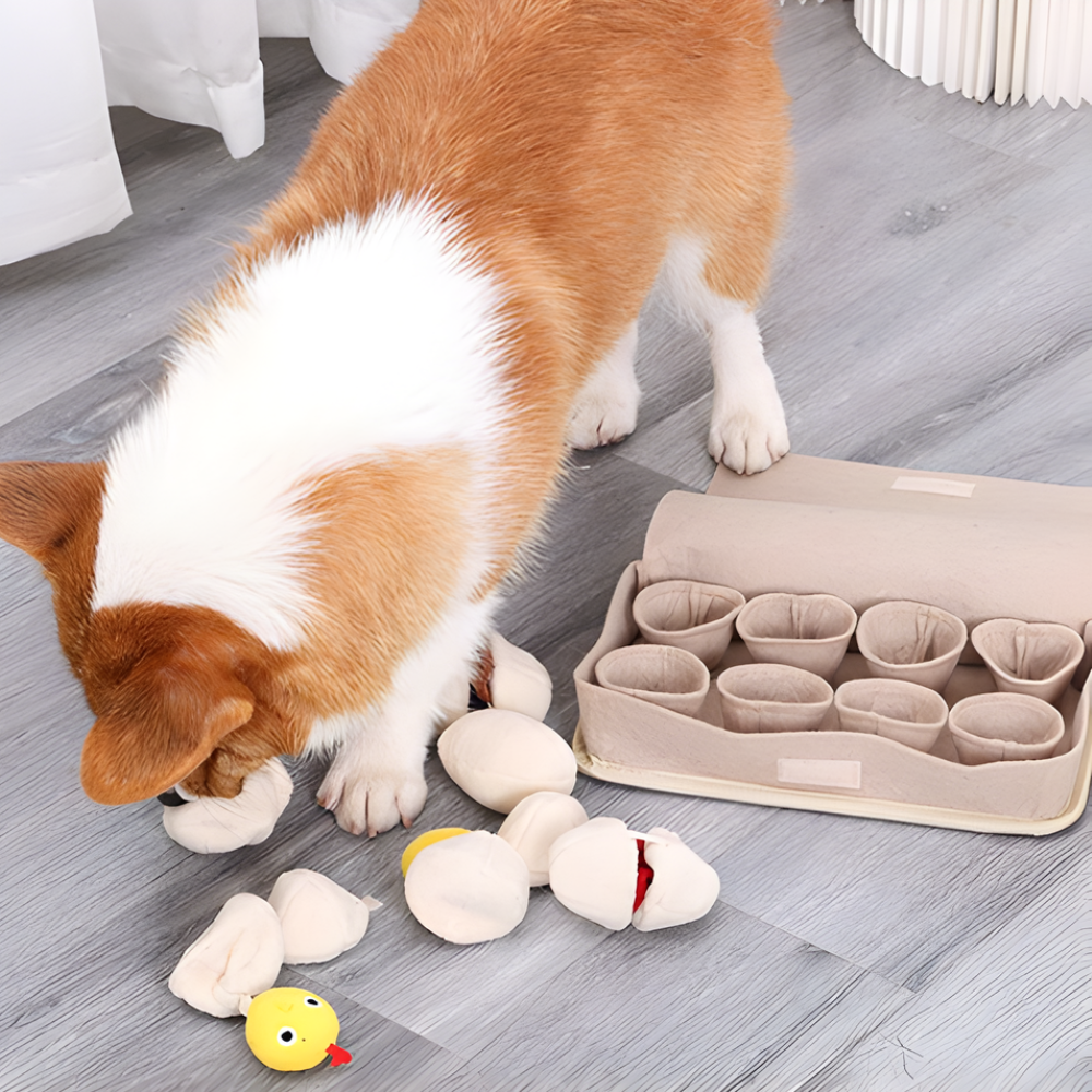 SniffNest Egg-Shaped Treat Hiding Puzzle Toy for Dogs