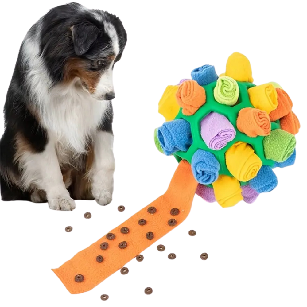 Sniffora Snuffle Dog Ball — Treat-Hiding Enrichment Toy