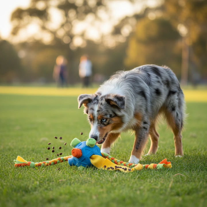 SnuffleTug Interactive Dog Treat Puzzle Toy — Textured Flaps