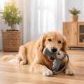 SnuggleChew Plush Squeaky Dental Comfort Toy for Dogs