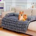 SnuggleLuxe Plush Dog Bed — Raised Edge Cozy Resting Cushion