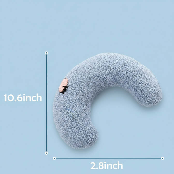 SnuggleRest Curved Calming Cat Pillow for Head and Neck Support