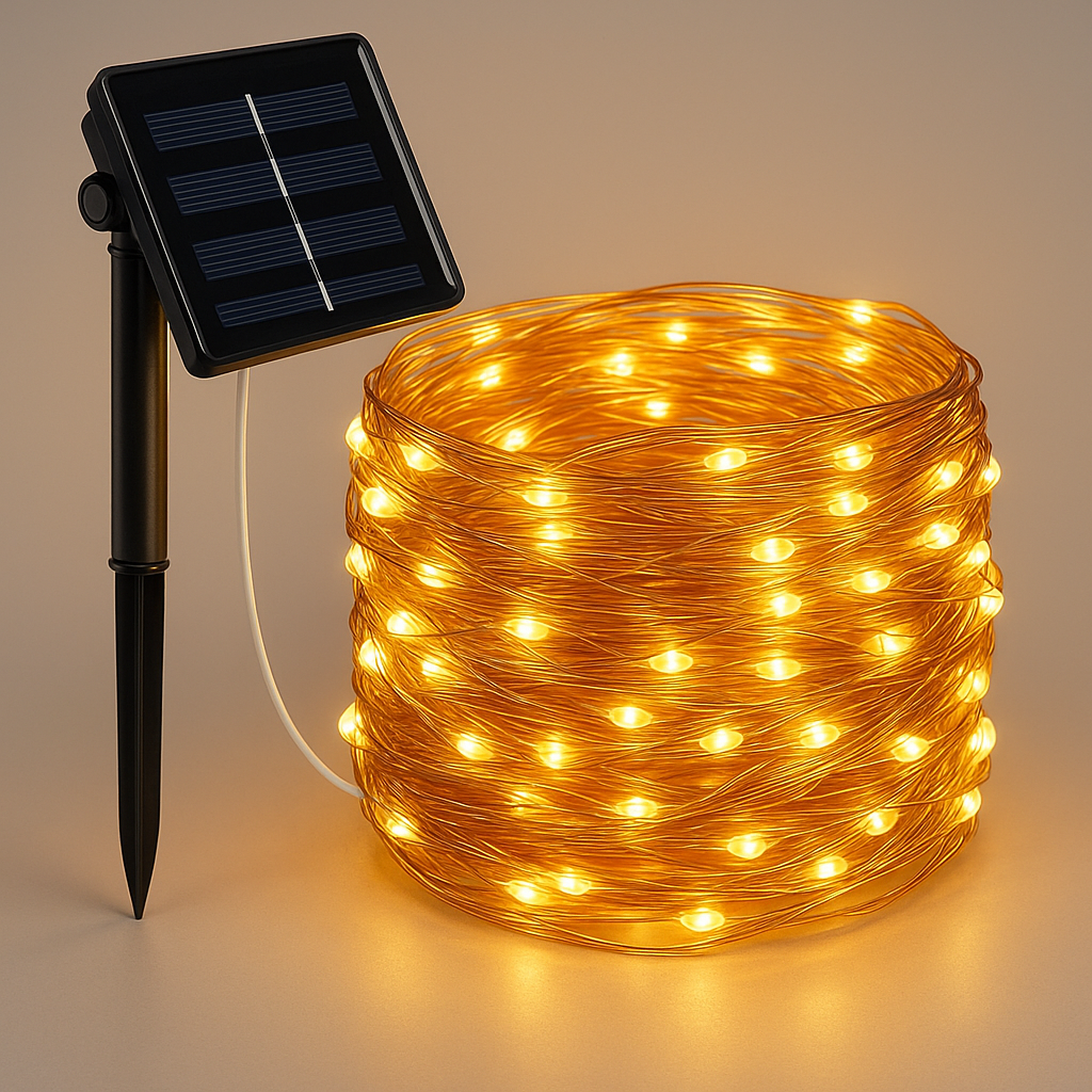 Solar LED String Lights — Waterproof Outdoor Lighting