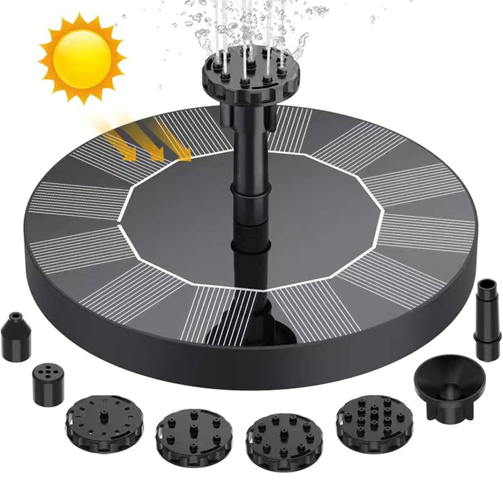 Bomba de água solar flutuante — fonte autónoma, compatível com bocal pulverizador