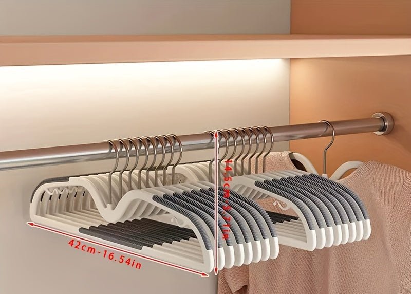 Closella platzsparender, rutschfester Kleiderbügel mit um 360 Grad drehbarem Haken