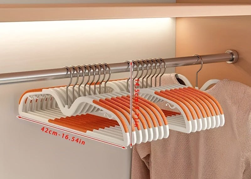 Closella platzsparender, rutschfester Kleiderbügel mit um 360 Grad drehbarem Haken