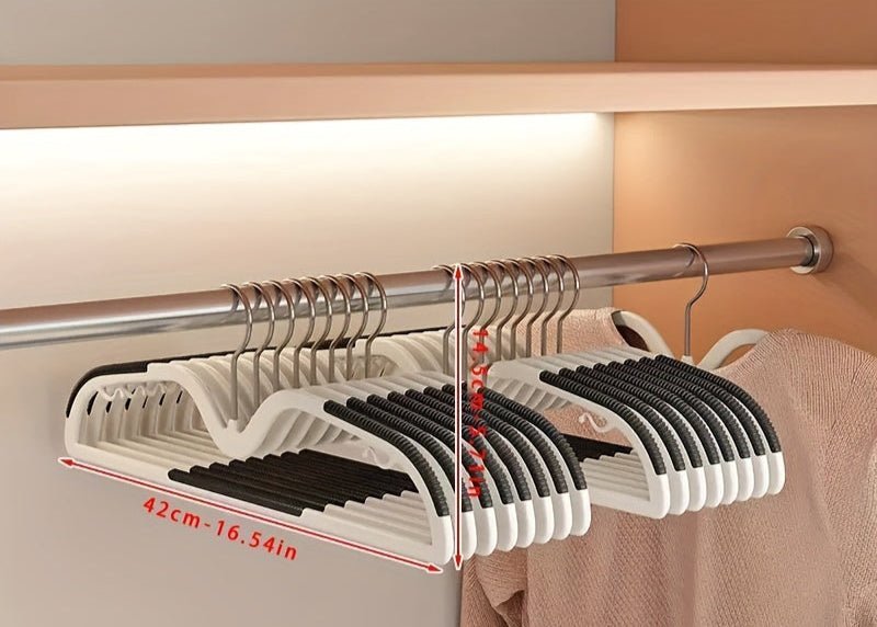 Closella platzsparender, rutschfester Kleiderbügel mit um 360 Grad drehbarem Haken