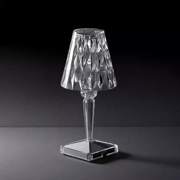 Lampă de masă LED modernă fără fir - design din cristal acrilic