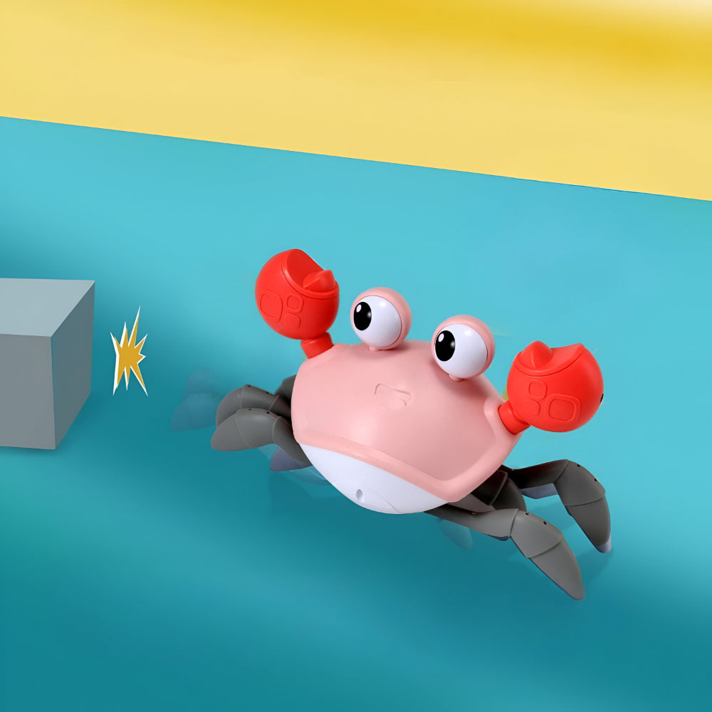 Interactive Electronic Crab Toy — Built-In Music, Continuous Crawling Motion
