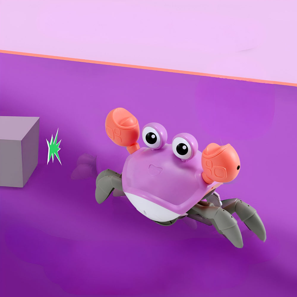 Interactive Electronic Crab Toy — Built-In Music, Continuous Crawling Motion