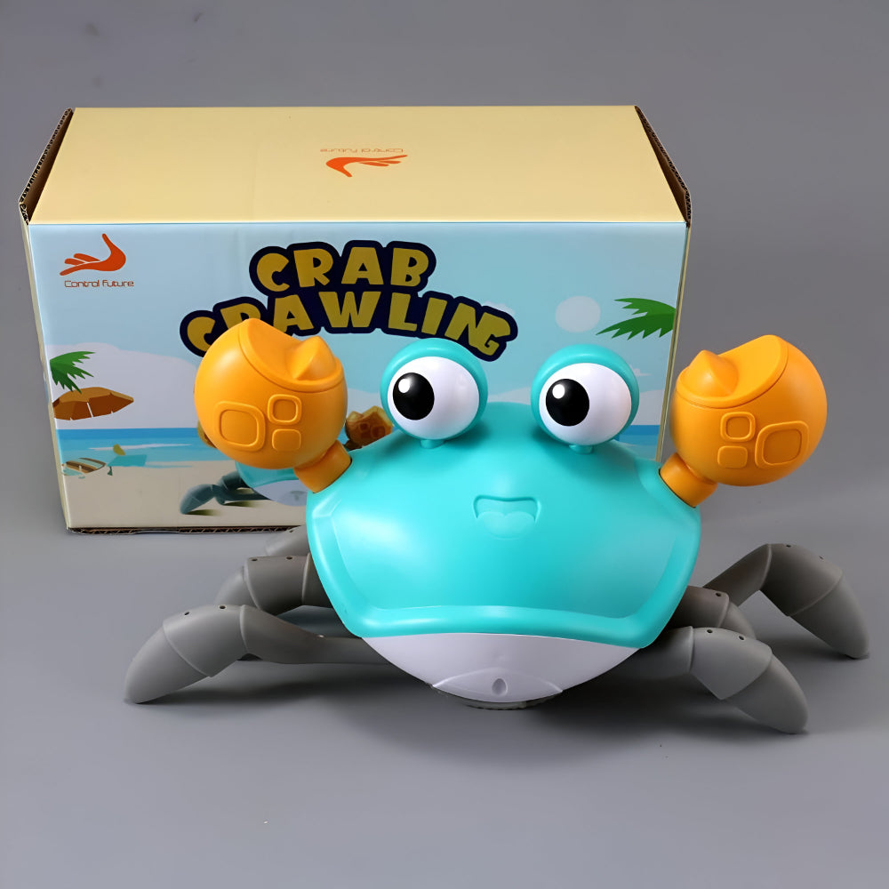 Interactive Electronic Crab Toy — Built-In Music, Continuous Crawling Motion