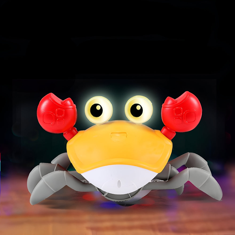 Interactive Electronic Crab Toy — Built-In Music, Continuous Crawling Motion