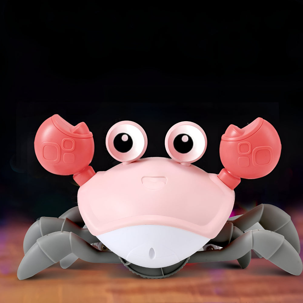 Interactive Electronic Crab Toy — Built-In Music, Continuous Crawling Motion