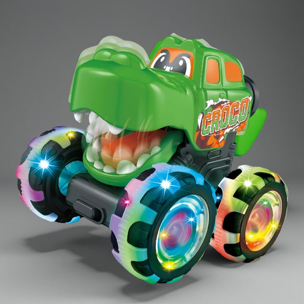 Kids Monster Truck Toy Set — 3-Pack Light and Sound Vehicles