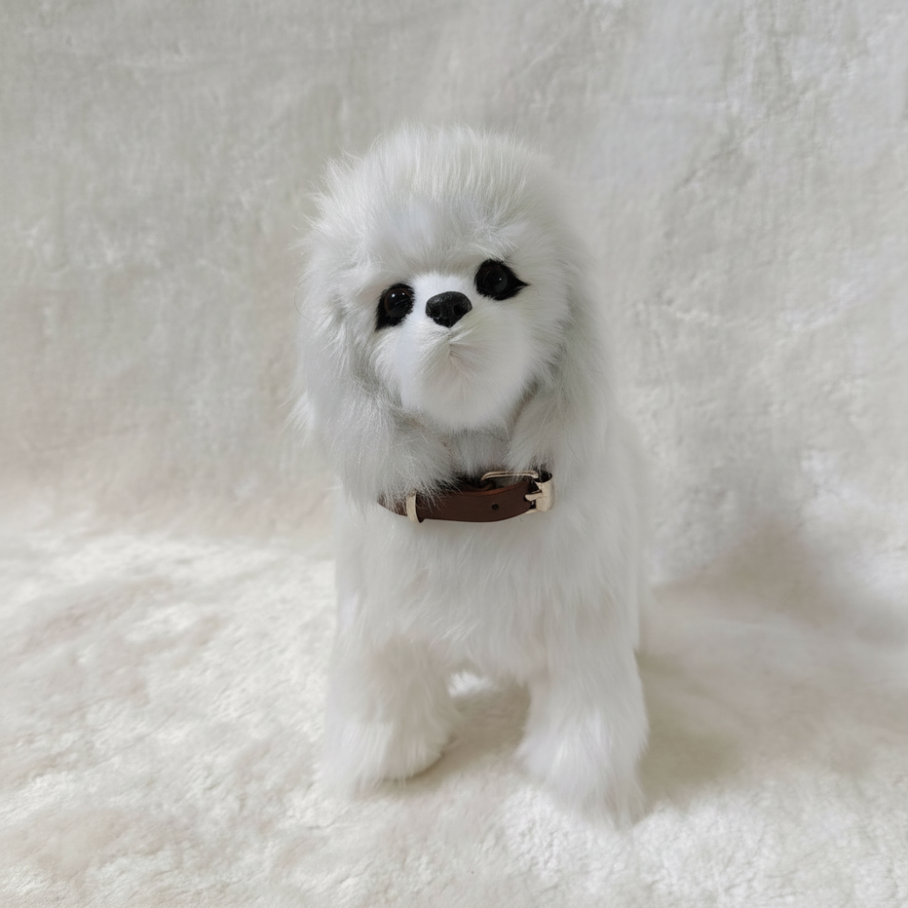 Cão-robô eletrónico interativo — alimentado a pilhas, cachorro sensível ao toque