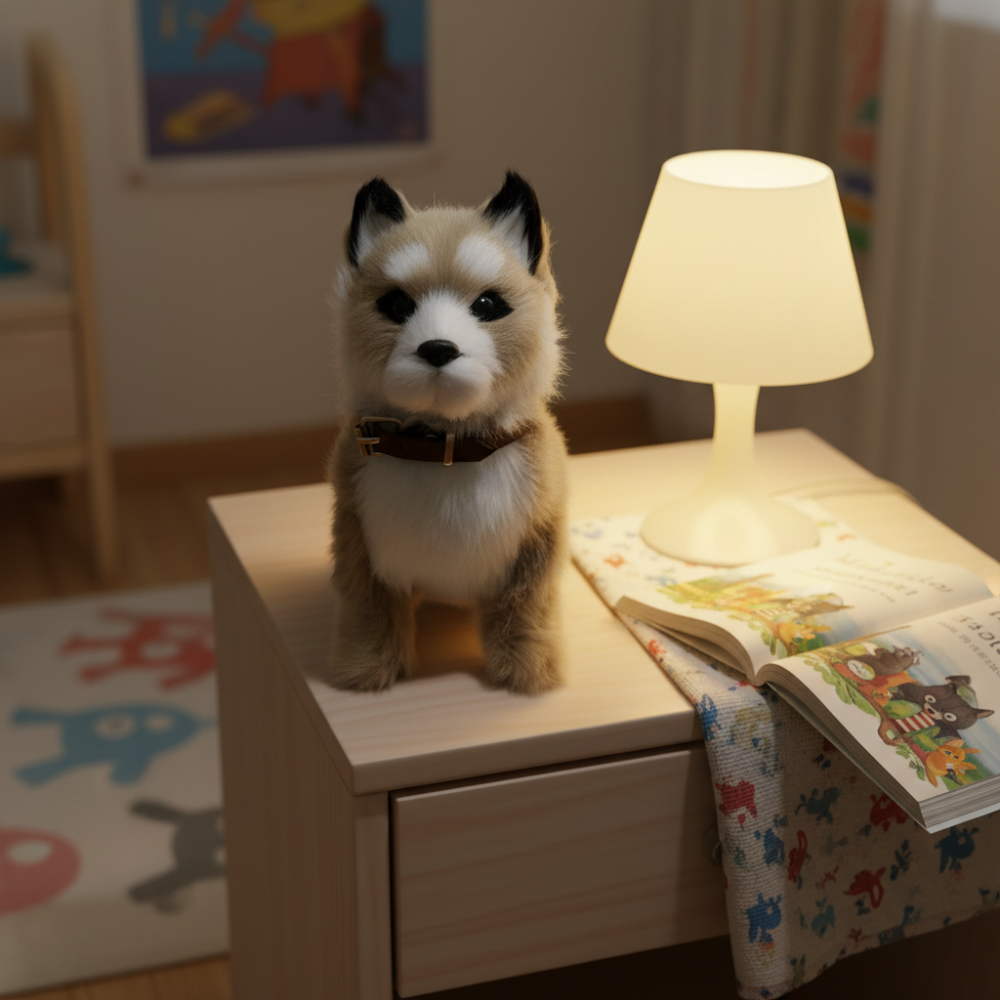 Cão-robô eletrónico interativo — alimentado a pilhas, cachorro sensível ao toque