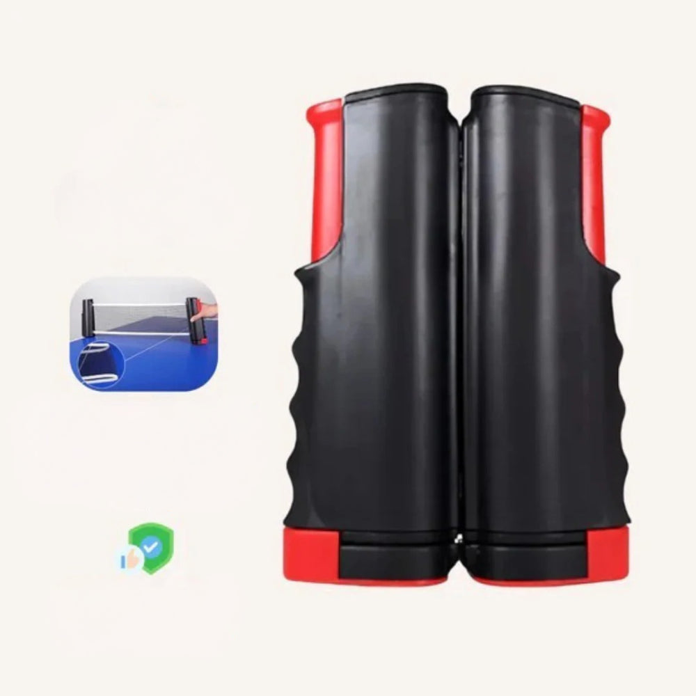 Portable Table Tennis Set — Extendable Clamp-On Net, Paddles, and Balls