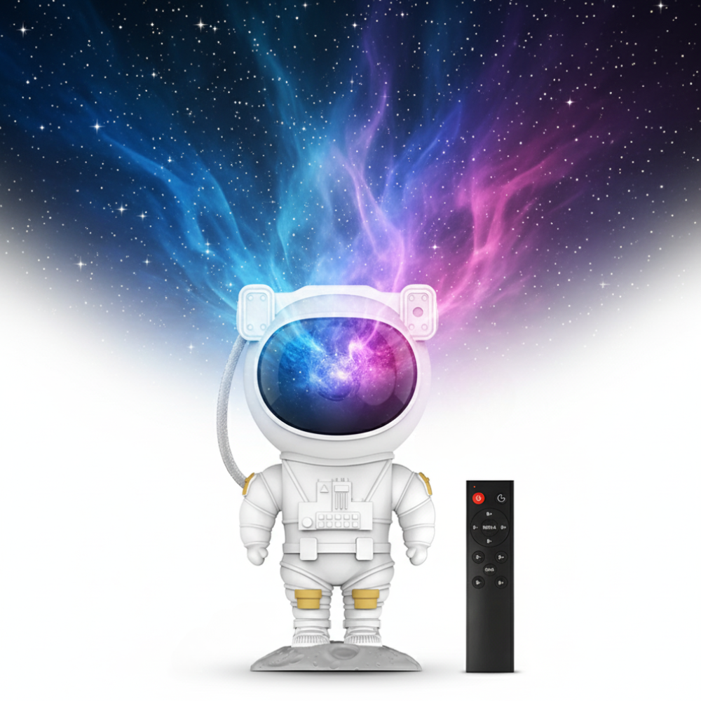 Astronaut LED Starry Sky Projector Night Light — Remote Control, Swivel Head