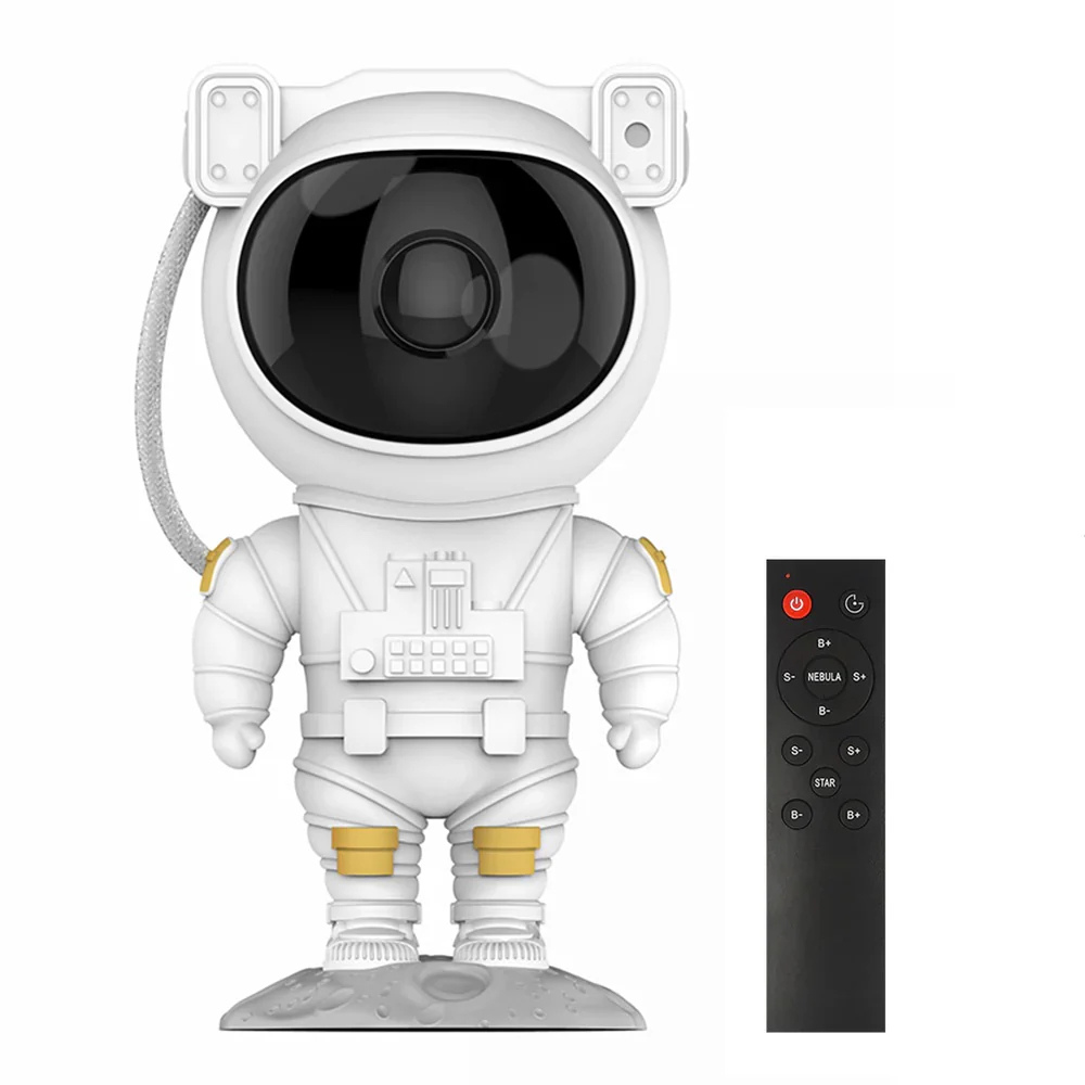 Astronaut LED Starry Sky Projector Night Light — Remote Control, Swivel Head