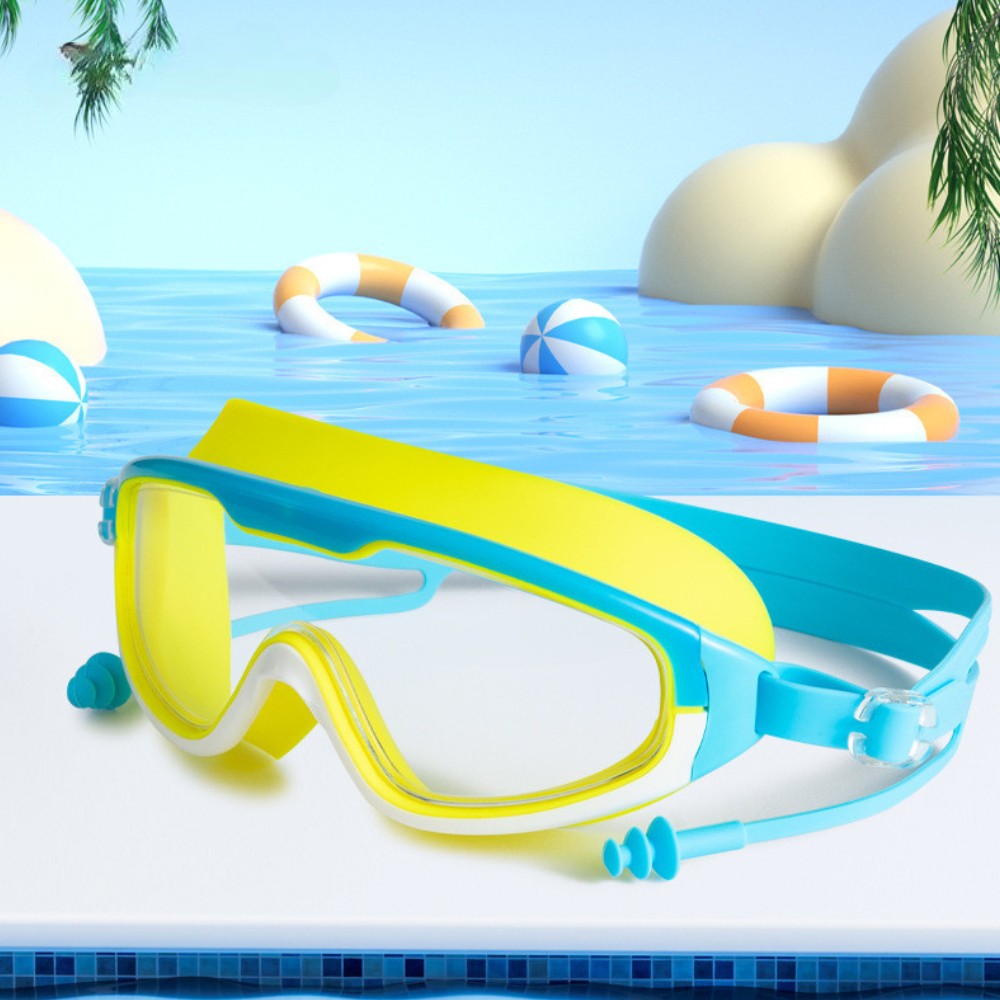Kids Swimming Goggle Set — Diving Eyewear, Nose Clip & Ear Plugs