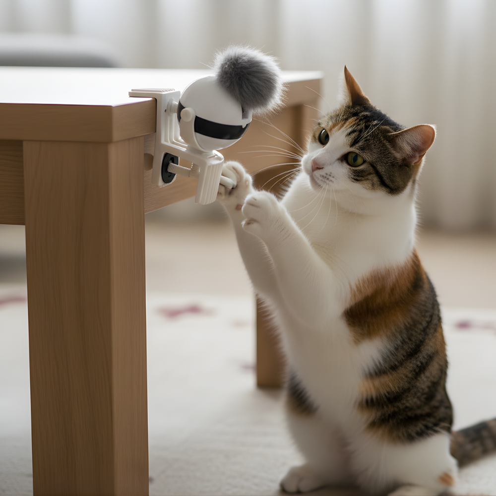 SwingPulse Motion-Activated Hanging Cat Toy — Swinging Teaser