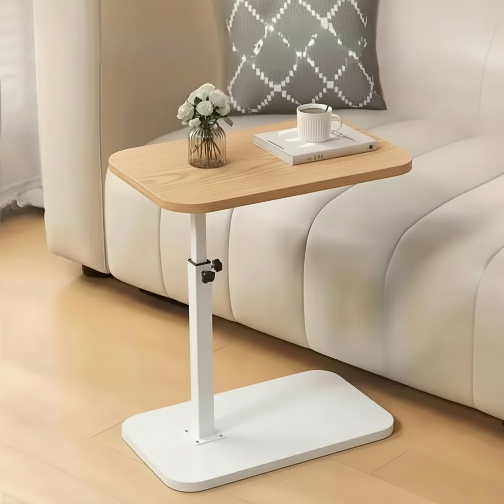 Rechthoekige multifunctionele tafel — 120 x 80 x 75 cm, aanpasbaar tafelblad