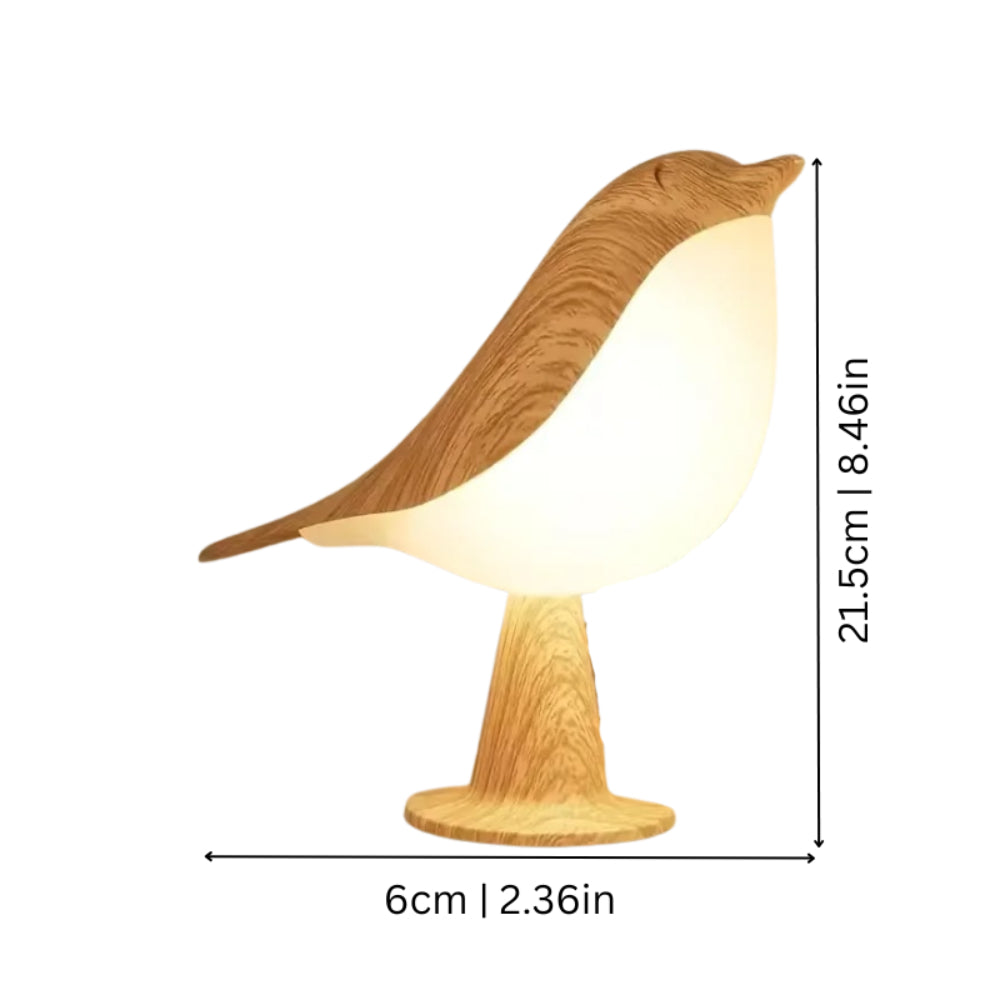 Decorative Bird LED Night Light — Rechargeable Table Lamp