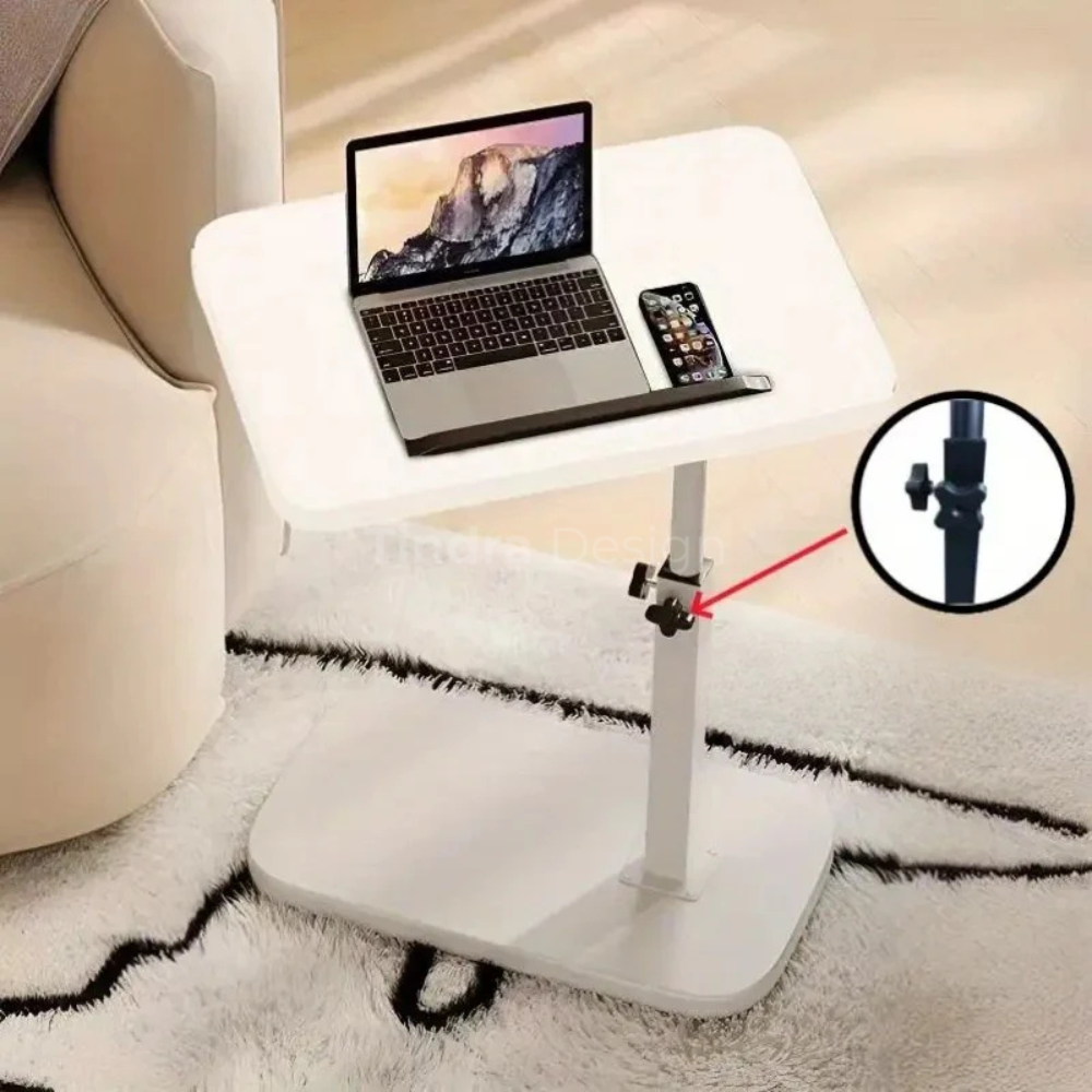 Rechthoekige multifunctionele tafel — 120 x 80 x 75 cm, aanpasbaar tafelblad