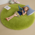 Fluffy Round Rug — Soft Cozy Dense Pile
