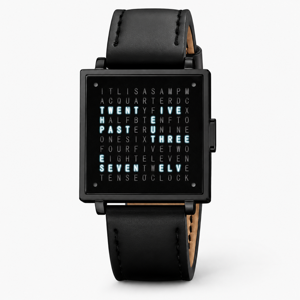Textuelle uniszex karóra — modern dizájn, bőrszíj