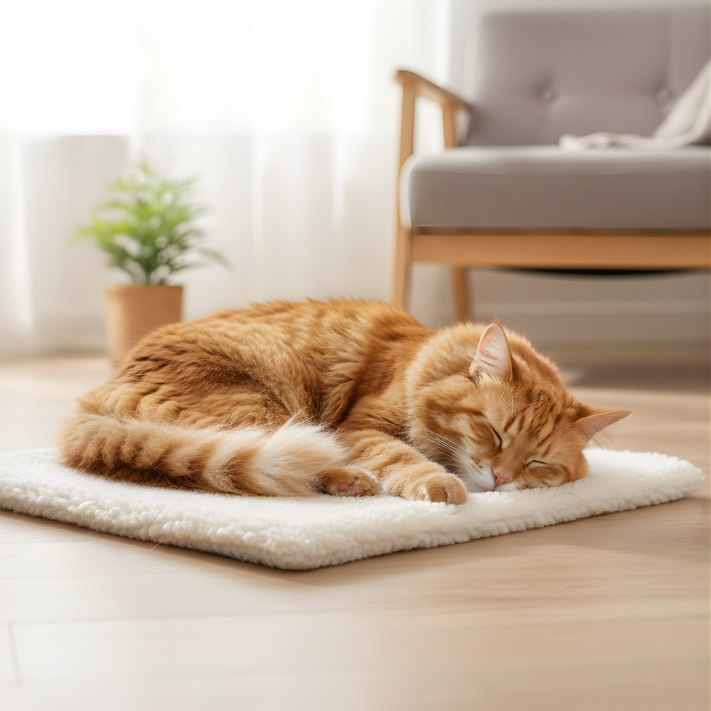 ThermaNest Self-Warming Cat Pad — Flat Rectangular Heat-Reflective Mat