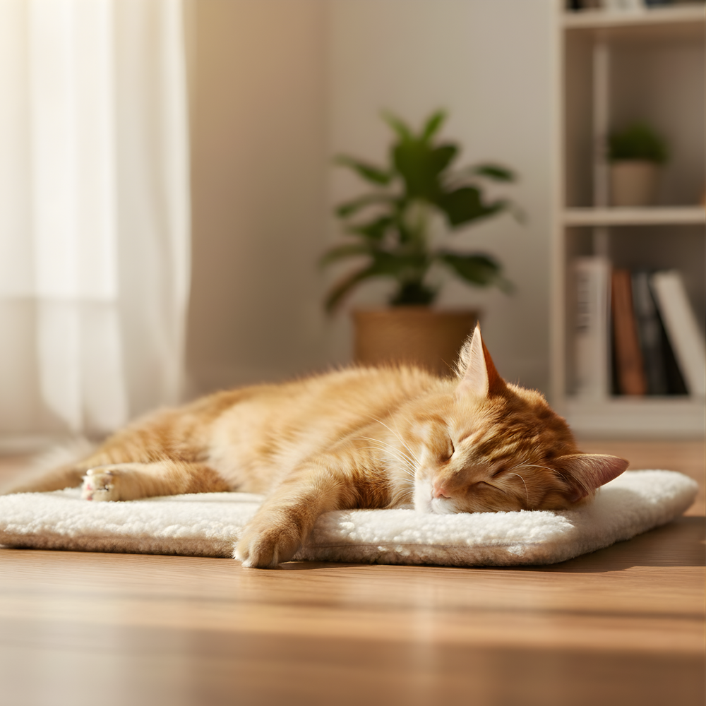 ThermaNest Self-Warming Cat Pad — Flat Rectangular Heat-Reflective Mat