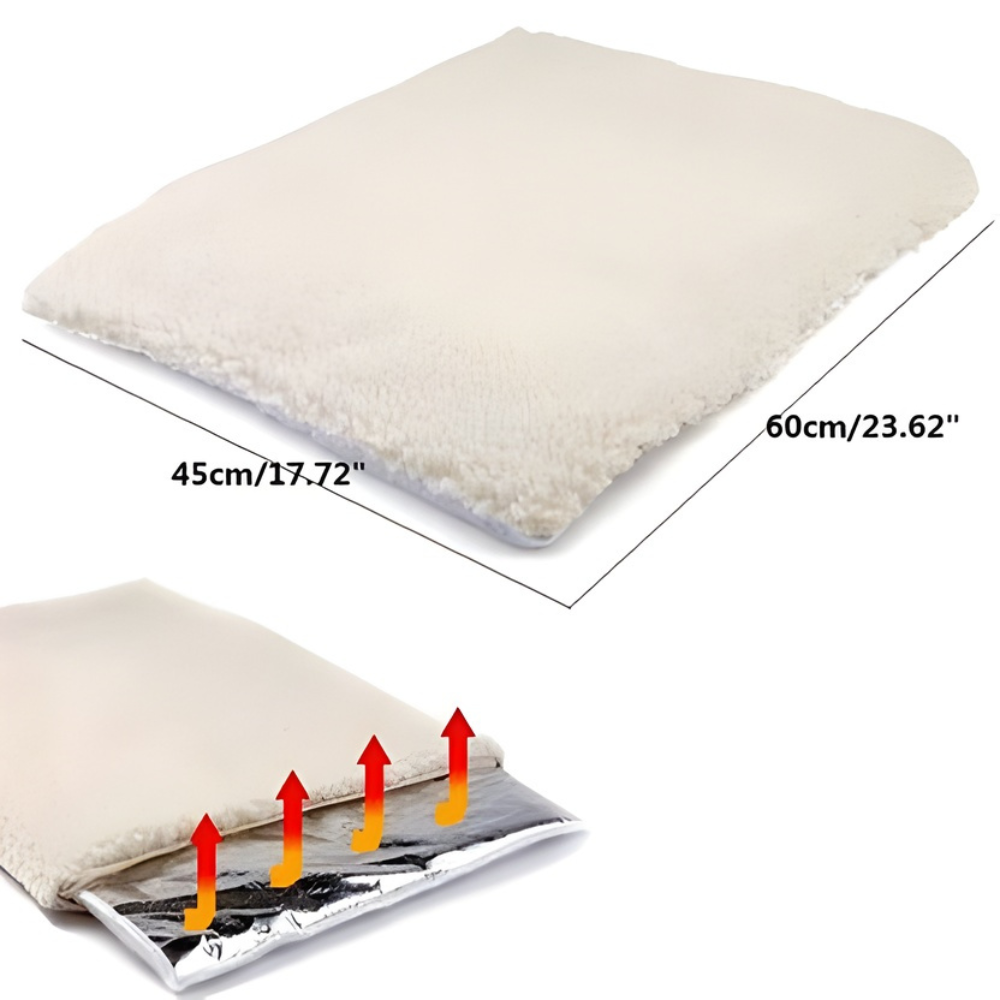 ThermaNest Self-Warming Cat Pad — Flat Rectangular Heat-Reflective Mat