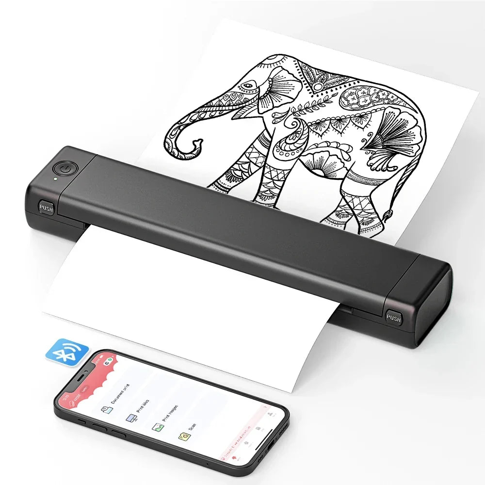 Portable Bluetooth Thermal Printer — Wireless Smartphone & Laptop Compatibility