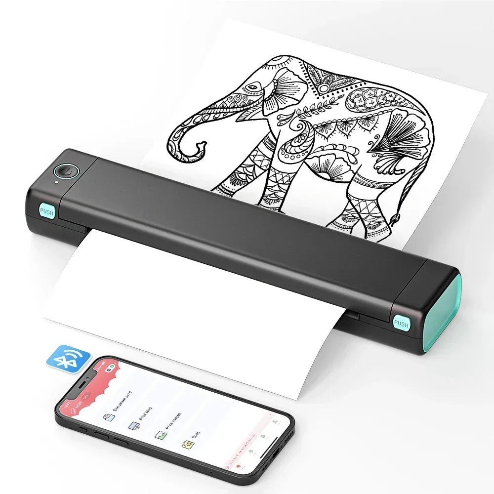 Portable Bluetooth Thermal Printer — Wireless Smartphone & Laptop Compatibility