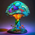 Mushroom Design Table Lamp — Glass Mosaic LED Decorative Light