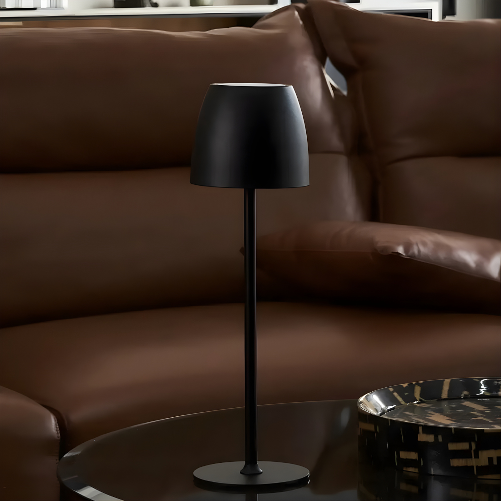 Modern Metal Table Lamp — Dimmable, Wireless, Waterproof