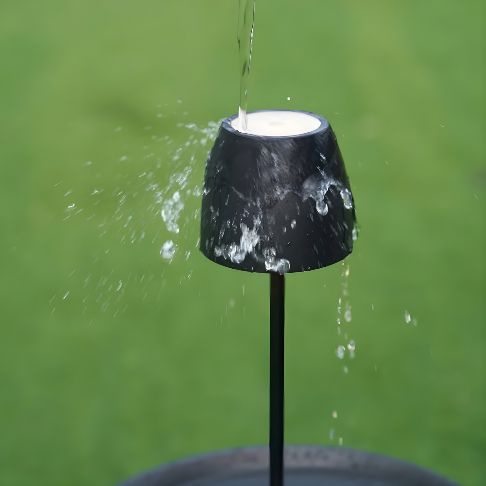 Modern Metal Table Lamp — Dimmable, Wireless, Waterproof