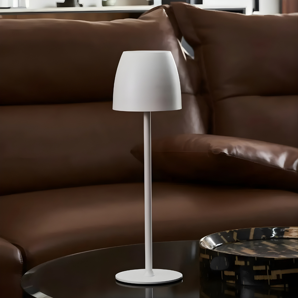 Modern Metal Table Lamp — Dimmable, Wireless, Waterproof