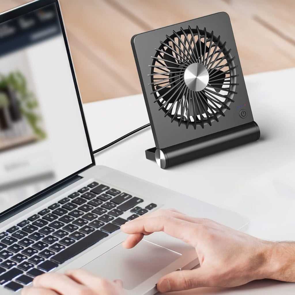 Przenośny wentylator stołowy USB — cichy, kompaktowy wentylator chłodzący