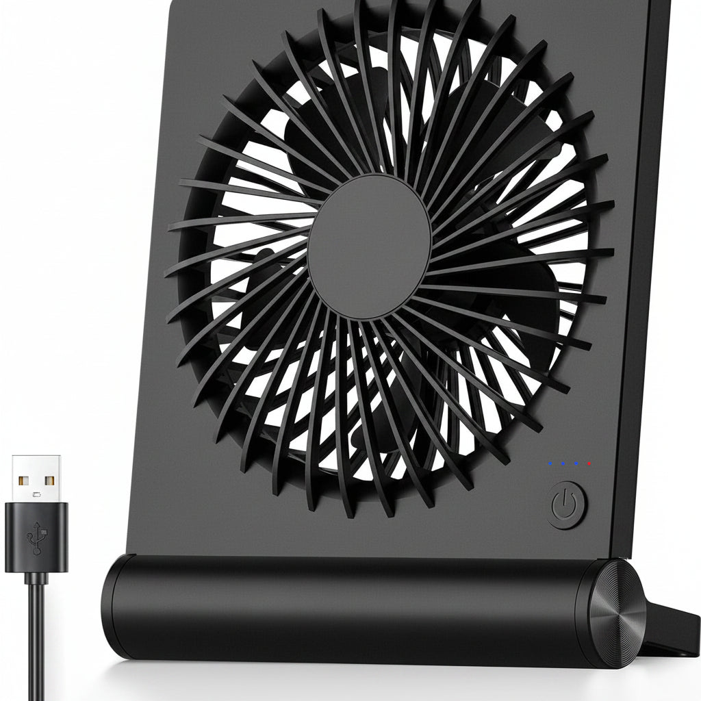 Przenośny wentylator stołowy USB — cichy, kompaktowy wentylator chłodzący