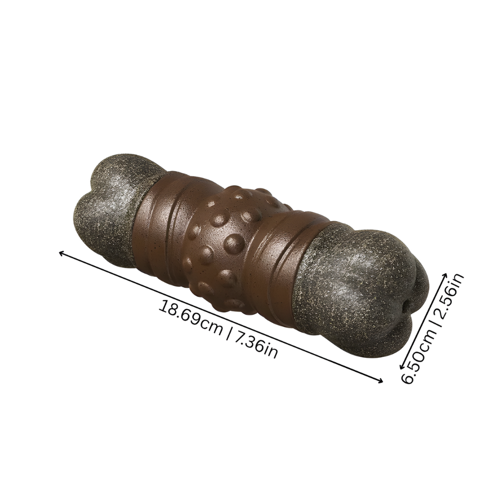 TitanBone Squeaky Dog Bone Toy — Ultra-Tough Textured Chew