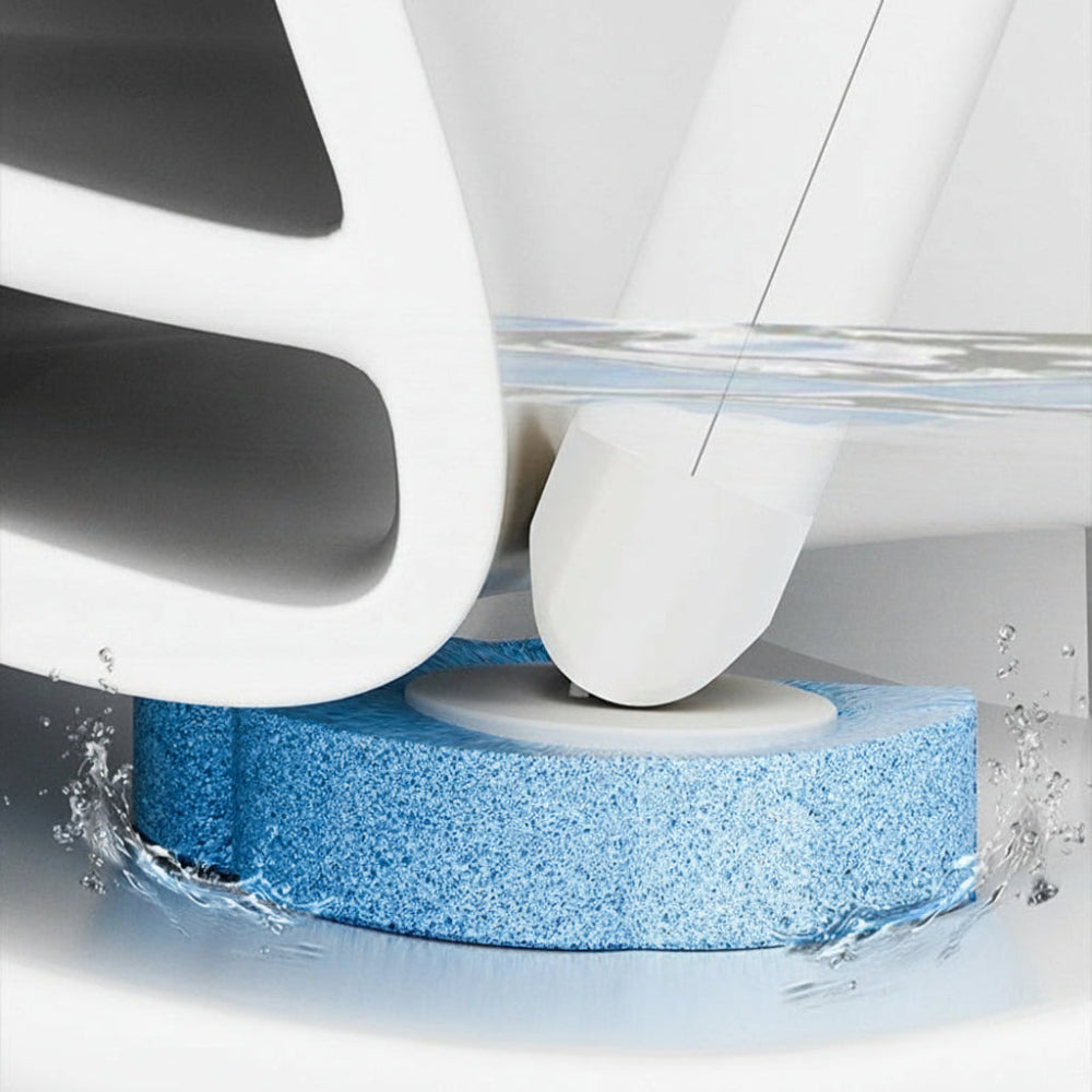 Flexible Toilet Brush — Replaceable Foam Detergent Applicators