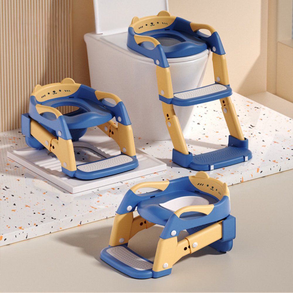 Toddler Toilet Training Seat — Non-Slip Base, Anti-Tip Frame