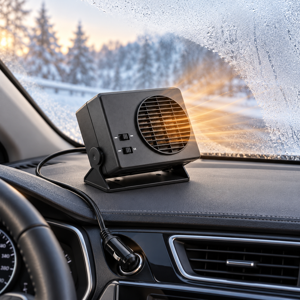Hordozható autófűtő ventilátor — Fűtési és szellőztetési funkciók
