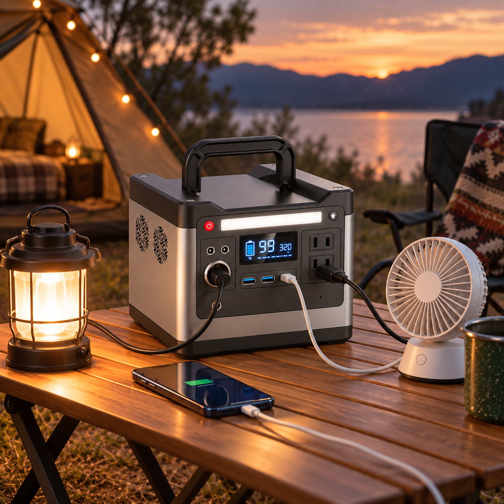 Station électrique portable de 298 Wh - Multiples sorties, haute puissance