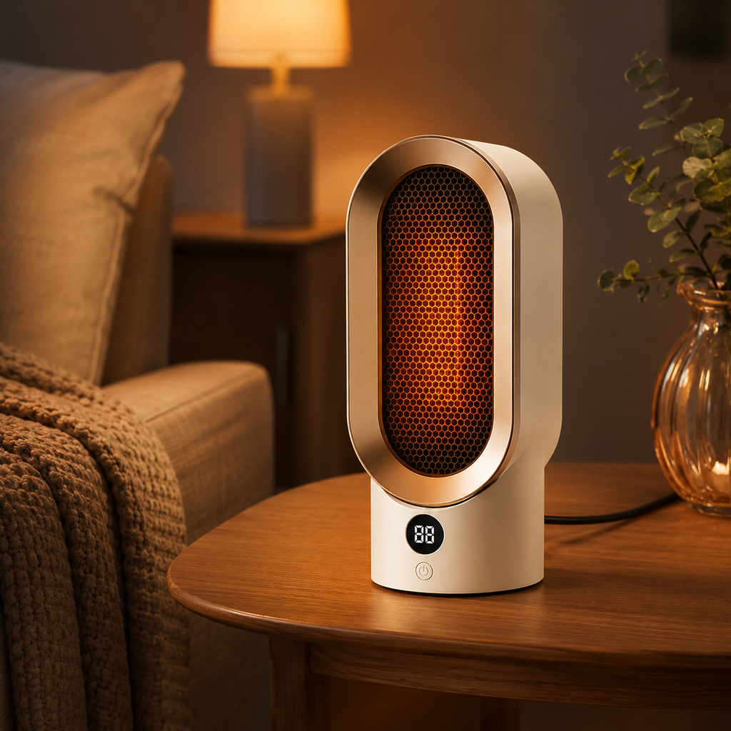 Przenośny termowentylator 800W — elektryczne urządzenie do szybkiego ogrzewania