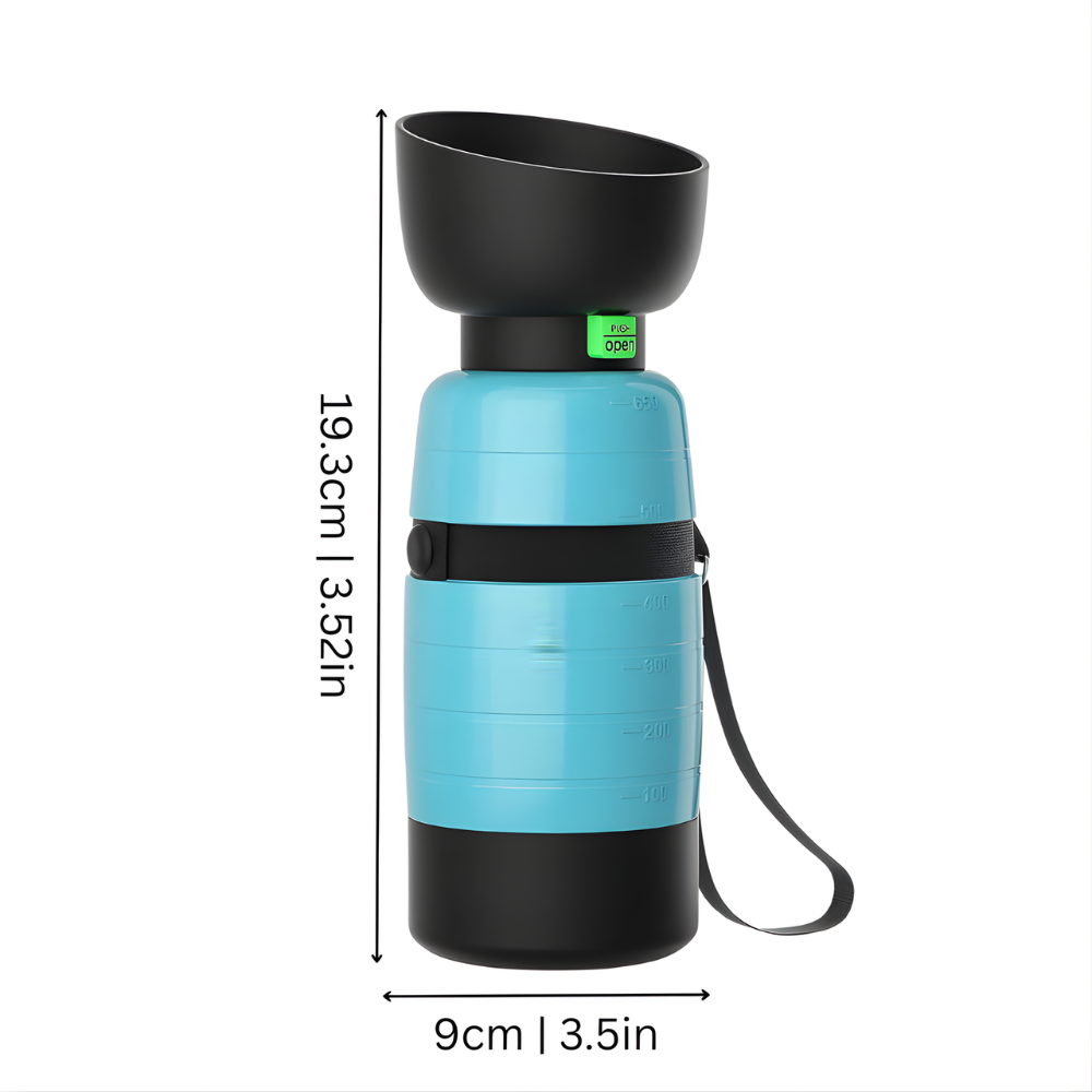 TrailSip 3 in 1 Dog Travel Bottle, Food Container & Bowl