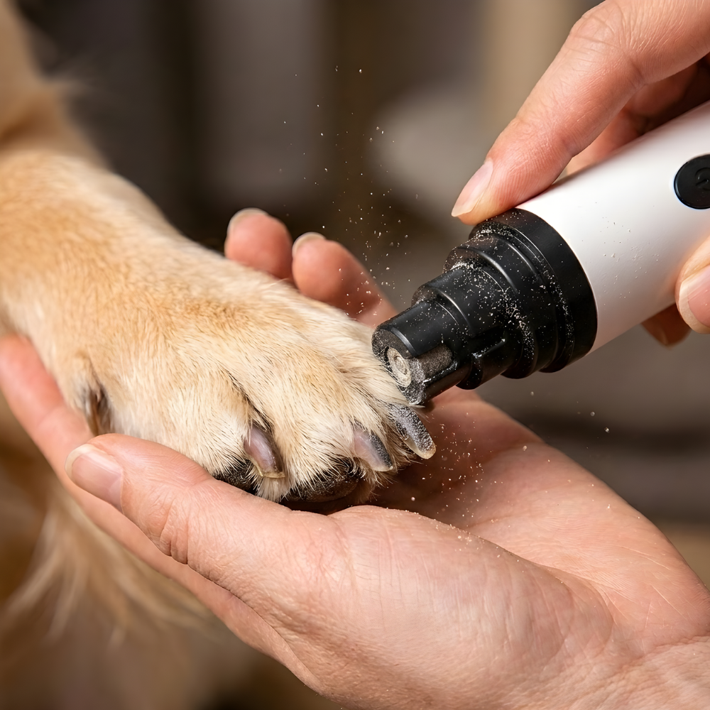 TrimGlide Dog Nail Trimmer — Compact Multi-Head Grooming Tool